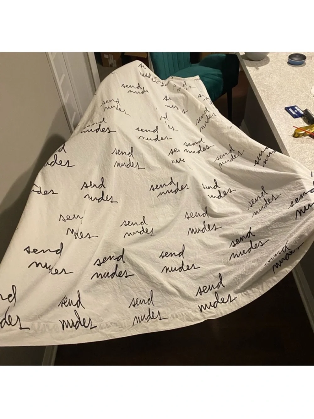 🕸️ (10 for $10) Urban Outfitters “send nudes” shower curtain